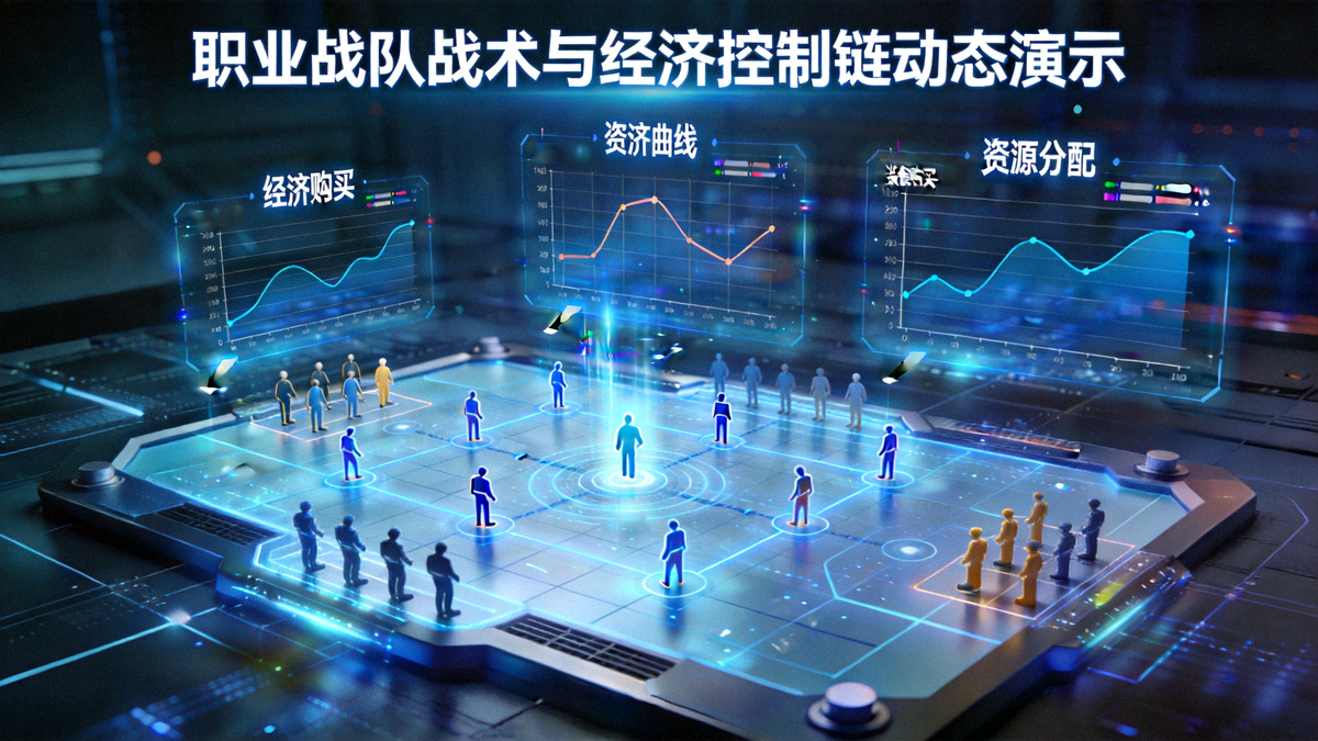 职业战队战术沙盘动态拆解演示画面与经济控制链数据叠加